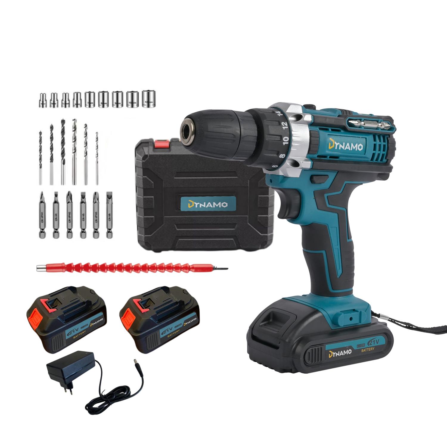 Kit Taladro 21V 2 Baterías Premium