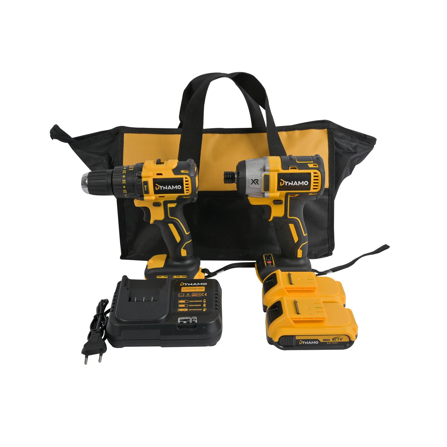 Pack Taladro + Atornillador 21V